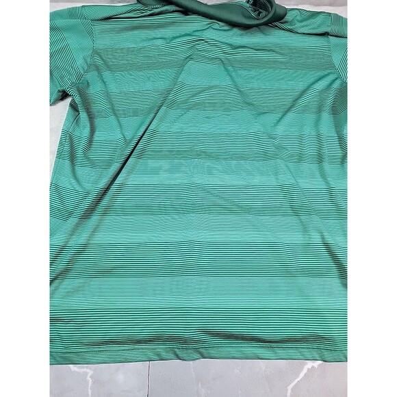 Michigan State Golf Polo Shirt Mens XL Green Embroidered Striped Pro EDGE - Picture 5 of 8